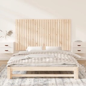 vidaXL Κεφαλάρι Τοίχου 159,5x3x90 εκ. από Μασίφ Ξύλο Πεύκου