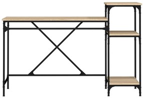 ΓΡΑΦΕΙΟ ΜΕ ΡΑΦΙΑ SONOMA ΔΡΥΣ 135X50X90 ΕΚ. ΕΠΕΞ. ΞΥΛΟ/ΣΙΔΗΡΟΣ 826710