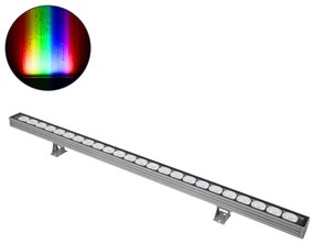 90557 GloboStar® GLOBOSTAR® WASHER-JAVIA 90557 Μπάρα Φωτισμού Wall Washer LED 48W 3840lm 5° DC 24V Αδιάβροχο IP67 RGBW DMX512 Dimmable - Γκρι Ανθρακί - Μ100 x Π5.2 x Υ3.6cm - 3 Χρόνια Εγγύηση