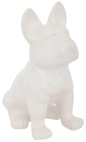 Διακοσμητική Φιγούρα Σκυλάκι Bulldog Αtmosphera με διαστάσεις 22.5x18x12cm - White