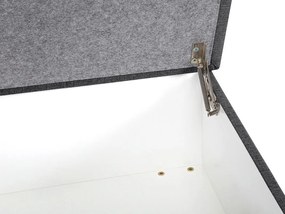 Σκαμπό σαλονιού Scandinavian Choice C184, Γκρι, 42x65x80cm, Ταπισερί, Πόδια: Ξύλο, Κουτί αποθήκευσης | Epipla1.gr