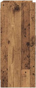 vidaXL Πλαϊνό γραφείο Old Wood 98,5 x 33 x 80 εκ Επεξεργασμένο Ξύλο