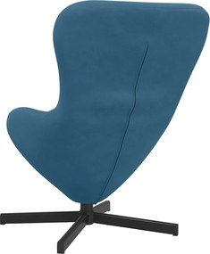 vidaXL Κάθισμα-αυγό Μπλε 63 x 73 x 90 εκ Βελούδο