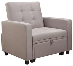 Πολυθρόνα Κρεβάτι IMOLA Ύφασμα Cappuccino 100x102x92(Κρεβ.75x180x44)cm