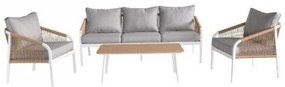 ΣΕΤ ΣΑΛΟΝΙ ΚΗΠΟΥ 4ΤΜΧ Fylliana MARRAKESH ΛΕΥΚΟ ΧΡΩΜΑ 189x73x72εκ 0043-124-013