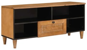 vidaXL Ντουλάπι TV Ανοιχτό καφέ 105 x 33 x 46 εκ Μασίφ ξύλο μάνγκο