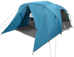 vidaXL Σκηνή Dome 4 Ατόμων με στέγη Μπλε 455 x 252 x 178 εκ