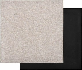 vidaXL Χαλί 20 pcs Ανοιχτό μπεζ. 50 x 50 cm 100% Πολυπροπυλένιο