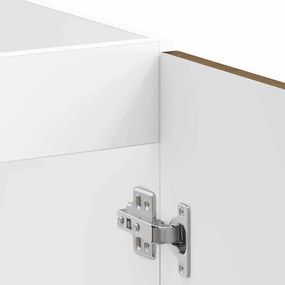 vidaXL Βάση νιπτήρα με αποθήκευση Porto 2 pcs Καφέ Επεξεργασμένο ξύλο