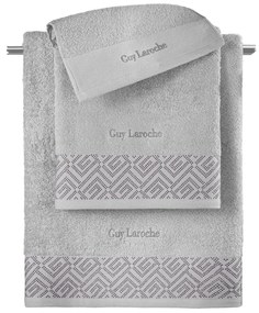 Πετσέτες Μπάνιου (Σετ 3τμχ) Guy Laroche Emblem 500gsm Γκρι