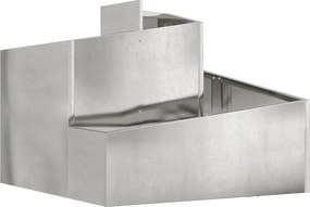 vidaXL Γλάστρα Κήπου Ασημί 60 x 60 x 50 εκ Επικαλυμμένος Χάλυβας