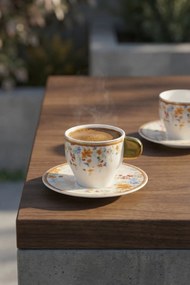 Stewehome Σετ πορσελάνινων φλιτζανιών καφέ για 6 άτομα Πολύχρωμο