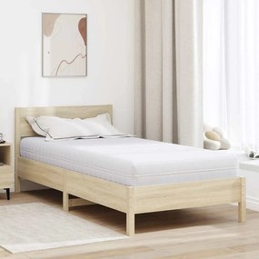 vidaXL Στρώμα Λευκός 90 x 200 cm Τσέπες ελατηρίων