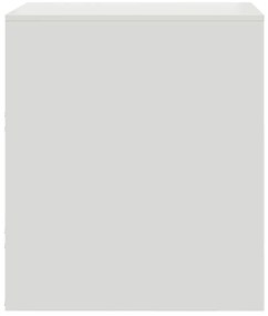 vidaXL Κομοδίνα 2 τεμ. Λευκό 34,5 x 39 x 44 εκ. από Χάλυβα