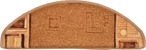 vidaXL Πατάκια Σκάλας Αυτοκόλλητα 10 τεμ. Μπεζ 65x21x4 εκ.