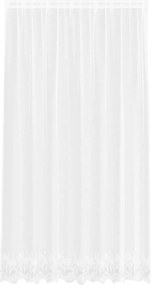 vidaXL Κουρτίνα Δαντέλας με κουρτίνες Λευκό 240 x 200 cm Πολυεστέρας
