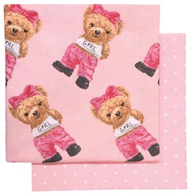 Σετ Σεντόνια Polycotton Λίκνου 70x120εκ. Essential Baby 8839 Γκρι-Μπεζ-Ροζ Greenwich Polo Club