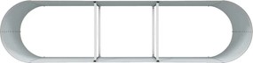 vidaXL Ανεβασμένο Κρεβάτι Καφέ 320 x 80 x 81 cm Ατσάλι