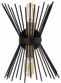 WALL LAMP METALLIC BLACK  23X16X33 cm 23x16x33 εκ.