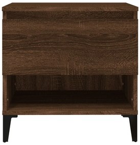 vidaXL Βοηθητικά Τραπέζια 2 τεμ. Καφέ Δρυς 50x46x50 εκ.Επεξ. Ξύλο