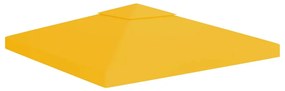 vidaXL Κάλυμμα για Κιόσκι 2 Επιπέδων Κίτρινο 3 x 3 μ. 310 γρ./μ²