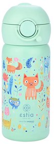 Παγούρι - Θερμός 350ml Με Καλαμάκι Estia Save The Aegean Feline Foliage 01-23461
