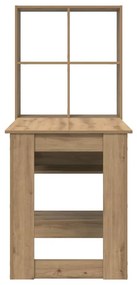 VidaXL Γραφείο Artisan Oak 122 x 67 x 145 εκ. Επεξεργασμένο Ξύλο
