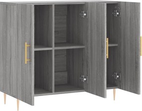 vidaXL Ντουλάπι Γκρι Sonoma 90 x 34 x 80 εκ. από Επεξεργασμένο Ξύλο