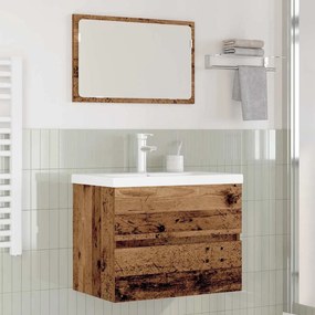vidaXL Σετ Επίπλων Μπάνιου 3 pcs Παλιό ξύλο 60 x 38.5 x 45 cm
