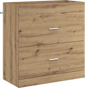 vidaXL Ντουλάπι Κάτω από τον Νιπτήρα Artisan Δρυς 78,5 x 37,5 x 81 εκ