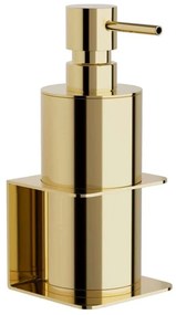 Δοχείο Κρεμοσάπουνου Επιτοίχιο 81-024 7,5x7x19cm Gold Pam&amp;Co Ορείχαλκος