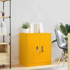 vidaXL Ντουλάπι αποθήκευσης Χαμομηλί κίτρινο 60 x 40 x 70 εκ. Ατσάλι