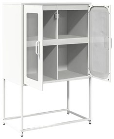 vidaXL Highboard Λευκό 68x39x107 cm Ατσάλι