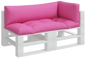 vidaXL Μαξιλάρια Παλέτας 3 τεμ. Ροζ από Ύφασμα Oxford