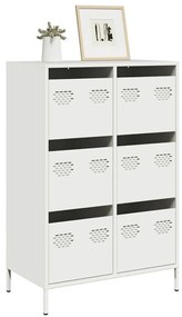 Ντουλάπι Λευκό 68x39x101,5 εκ. από Χάλυβα