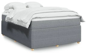 ΚΡΕΒΑΤΙ BOXSPRING ΜΕ ΣΤΡΩΜΑ ΑΝΟΙΧΤΟ ΓΚΡΙ 140X200 ΕΚ. ΥΦΑΣΜΑΤΙΝΟ 3285574