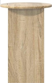 vidaXL Τραπεζάκι Πλευράς Sonoma Δρυς Ø 39,5 x 55 εκ.