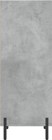 vidaXL Ντουλάπι Γκρι Σκυροδέματος 34,5x32,5x90 εκ. Επεξεργασμένο Ξύλο