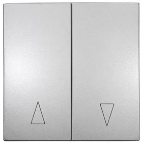 Πλήκτρο Ρολλών Διπλό Lumen-15-0436-Ασημί 15-0436