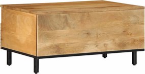 vidaXL Τραπεζάκι σαλονιού καφέ 80x54x40 cm μασίφ ξύλο Mango