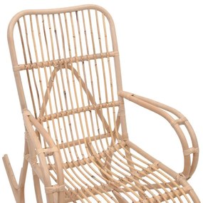 Καρέκλα - Κουνιστή πολυθρόνα Cormeny rattan pe σε φυσική απόχρωση 108x71x103εκ 71x108x103 εκ.