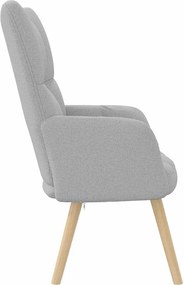 vidaXL Καρέκλα χαλάρωσης Cloud Grey Fabric