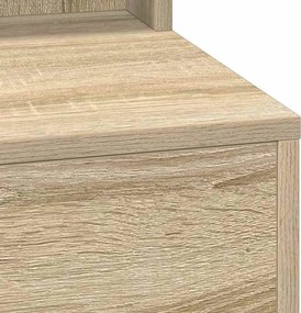 vidaXL Τραπέζι περιποίησης με ράφι Δρύς Sonoma 75,5 x 41 x 135 εκ.