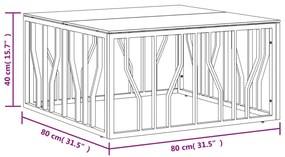 ΤΡΑΠΕΖΙ ΣΑΛΟΝΙΟΥ ΧΡΥΣΟ 80X80X40 ΕΚ. ΑΝΟΞΕΙΔΩΤΟ ΑΤΣΑΛΙ ΚΑΙ ΓΥΑΛΙ 350058