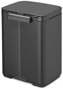 Κάδος Brabantia Bo Small 1008866, 4 L, Ομαλό και αθόρυβο άνοιγμα, Αντιολισθητική βάση, Ορυκτή επίστρωση, Σκούρο γκρι