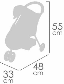 Καλάθι για Κούκλες Decuevas Gala 33 x 48 x 55 cm Λιλά 50 cm