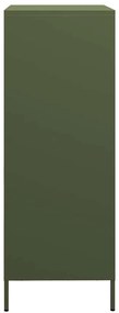 vidaXL Ντουλάπι Πράσινο Λαδί 68x39x101,5 εκ. από Ατσάλι