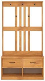 vidaXL Δέντρο χωλ "SANDNES" 87x40x159,5 εκ. Πεύκο μασίφ ξύλο