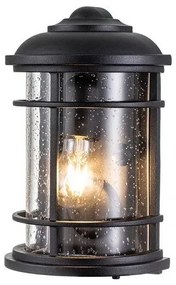 Απλίκα Φωτιστικό Τοίχου E27 60W IP44 Μαύρο Lighthouse FE-LIGHTHOUSE-7-BLK Elstead Lighting FE-LIGHTHOUSE-7-BLK Μαύρο