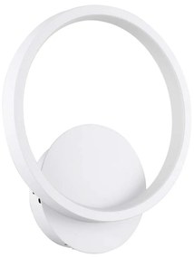 Φωτιστικό Τοίχου - Απλίκα Ted 61071 Led 9W 20x5,5x23cm White GloboStar Αλουμίνιο
